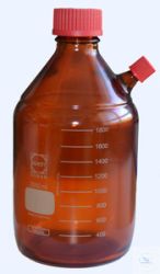Glass bottle for dispenser and digital burette