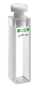 Kvarc spektrofotométer küvetta, makró, dugóval, 110-QS, fényút 40 mm, térfogat: 14,0 ml