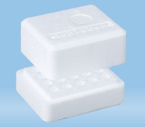 Hungarocell tartó fedéllel fagyasztáshoz mikro- és kriocső számára (Styrofoam állványok)
