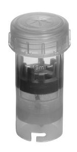 Example of a grinding vessel: DT-20 grinding vessel with built-in knife, for 5-15 ml sample