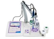 PC 8+ DHS STIRRER multiparaméteres asztali mérő, pH elektróda és vezetőképesség cella nélkül, S7/BNC kábellel, NT 55 hőmérséklet szenzorral