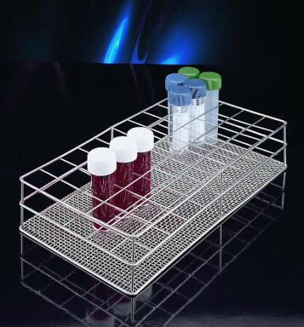 Stainless test tube stand, wire mesh