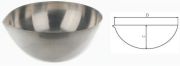 Evaporating dish with spout, Nickel, D=80mm, H=40mm