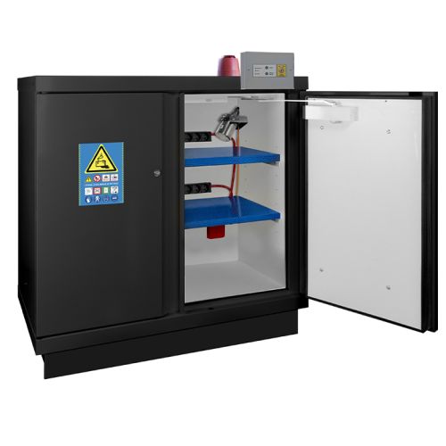 Safety cabinets for storing and charging lithium-ion batteries, 790+LI and 790FLI series