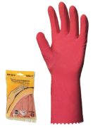 LATEX háztartási védőkesztyű, 30 cm, érdesített, rózsaszín, 8-as méret, 1 pár