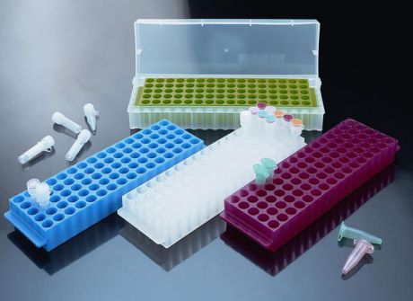Microtube rack in several colors