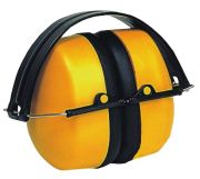 Earmuffs, folding, adjustable headband