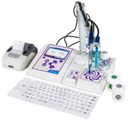 PC 80+ DHS STIRRER multiparaméteres asztali mérő, pH elektróda és vezetőképesség cella nélkül, S7/BNC kábellel, NT 55 hőmérséklet szenzorral