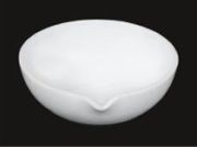 Evaporating bowl with spout, quartz, 100 ml, transparent material
