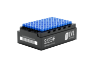 LX1000 1 ml cryotube with external thread, bottom 2D code, without cap, aseptic, automation-friendly rack with left-side code, 96 pc x 10 rack / case