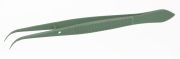 Csipesz PTFE bevonattal, hajlított, hegyes végű, hossz: 115 mm