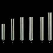 Kémcső, PS, beosztással, 6 ml, 12x88 mm, 1.000 db/csomag
