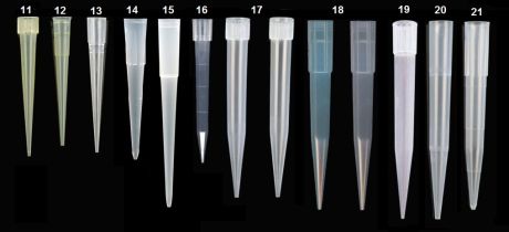 Pipette tips from 5 to 1250 μl