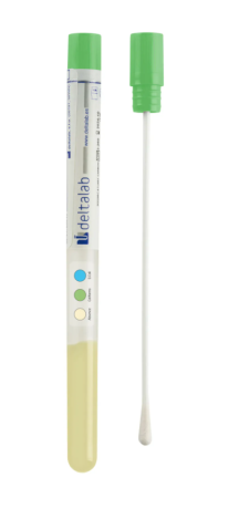 Surface sampler for qualitative detection of E. coli and coliforms