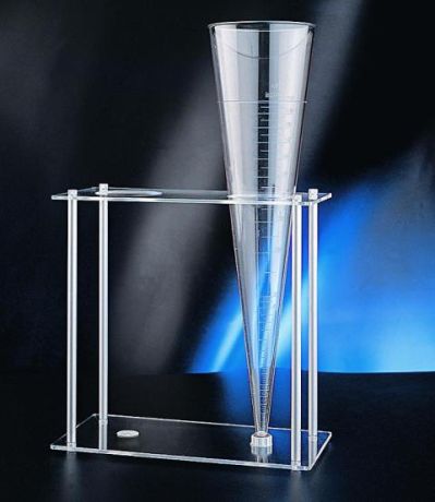 Imhoff - sedimentation cup, graduated, with drain opening