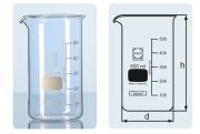 Beaker, high form, with spout, 250 ml