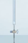Burette, straight stopcock, glass key, class B, with Schellback stripe, 50 ml