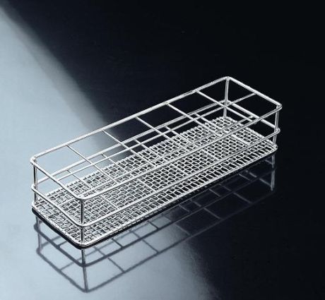Stainless test tube stand, wire mesh