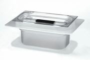 Acid-resistant plastic tub for Elmasonic S/P 180 /H device with lid