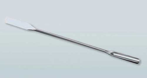 Micro scoop spatula, half-rounded