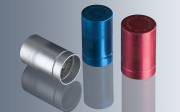 Vented cap for glass test tubes, for autoclaving, aluminum, 15/16 mm, blue, 100 pc/pack