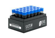 XXLX8000 8 ml cryotube with external thread, bottom 2D &  HR code, TLM compatible, without cap, aseptic, standard rack with left-side code, 24 pc x 50 rack / case