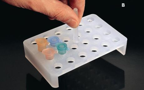 Téglalap alakú mikrocső inkubáló rack
