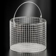 Round basket with handle, 150x125 mm