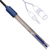 pH elektróda 201T DIN, 0 - 14 pH, 0 - 60 °C, fix/DIN kábel, NTC 30 hőmérséklet szenzor