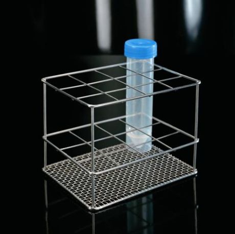 Stainless test tube stand, wire mesh
