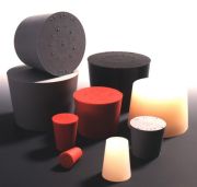 Rubber stopper without hole, for Gerber butyrometer