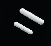 Mágneses keverőbot, nyolcszögletes, gyűrűvel, piros, 22 x 8 mm