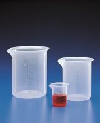 Graduated beaker, PP, low form, 1.000 ml, moulded-in graduations