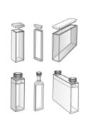 S/G/20 Glass kuvette, 20 mm of path length, with lid, 1 pair